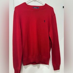 Red Ralph Lauren crew neck sweater